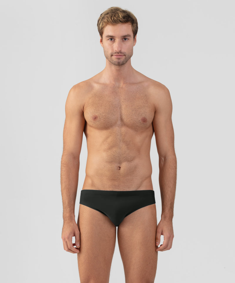 Slim Swim Briefs: Black