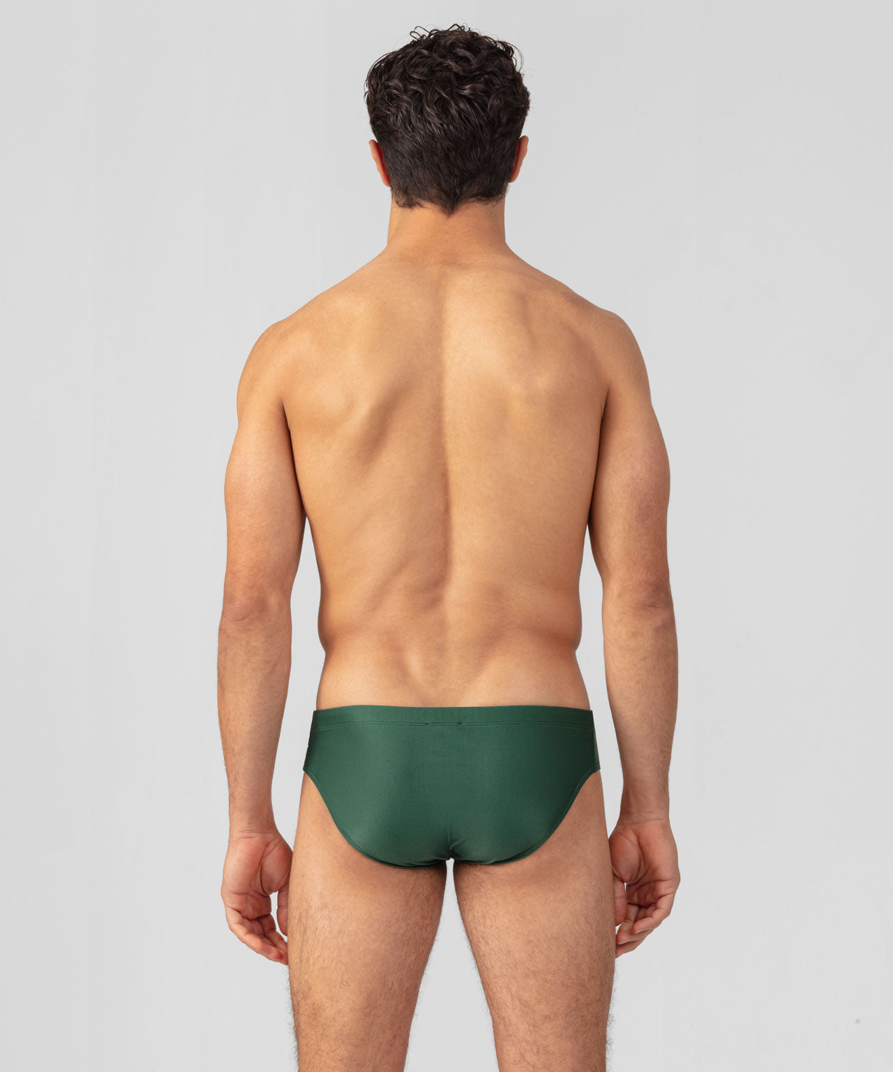 Slip de bain avec rayures diagonales rétro : Cactus