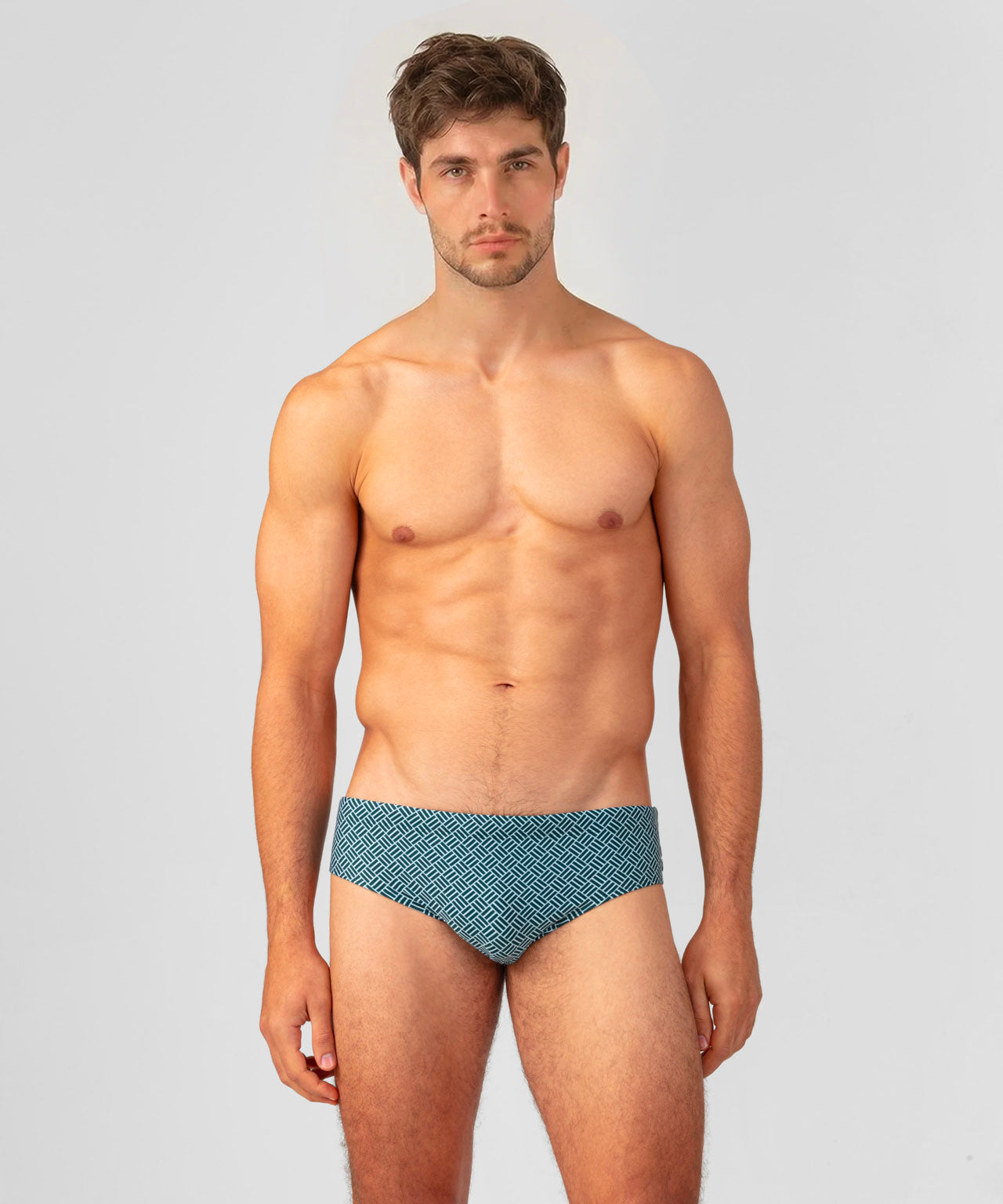 Badeshorts mit Grafikmuster: Pine Green