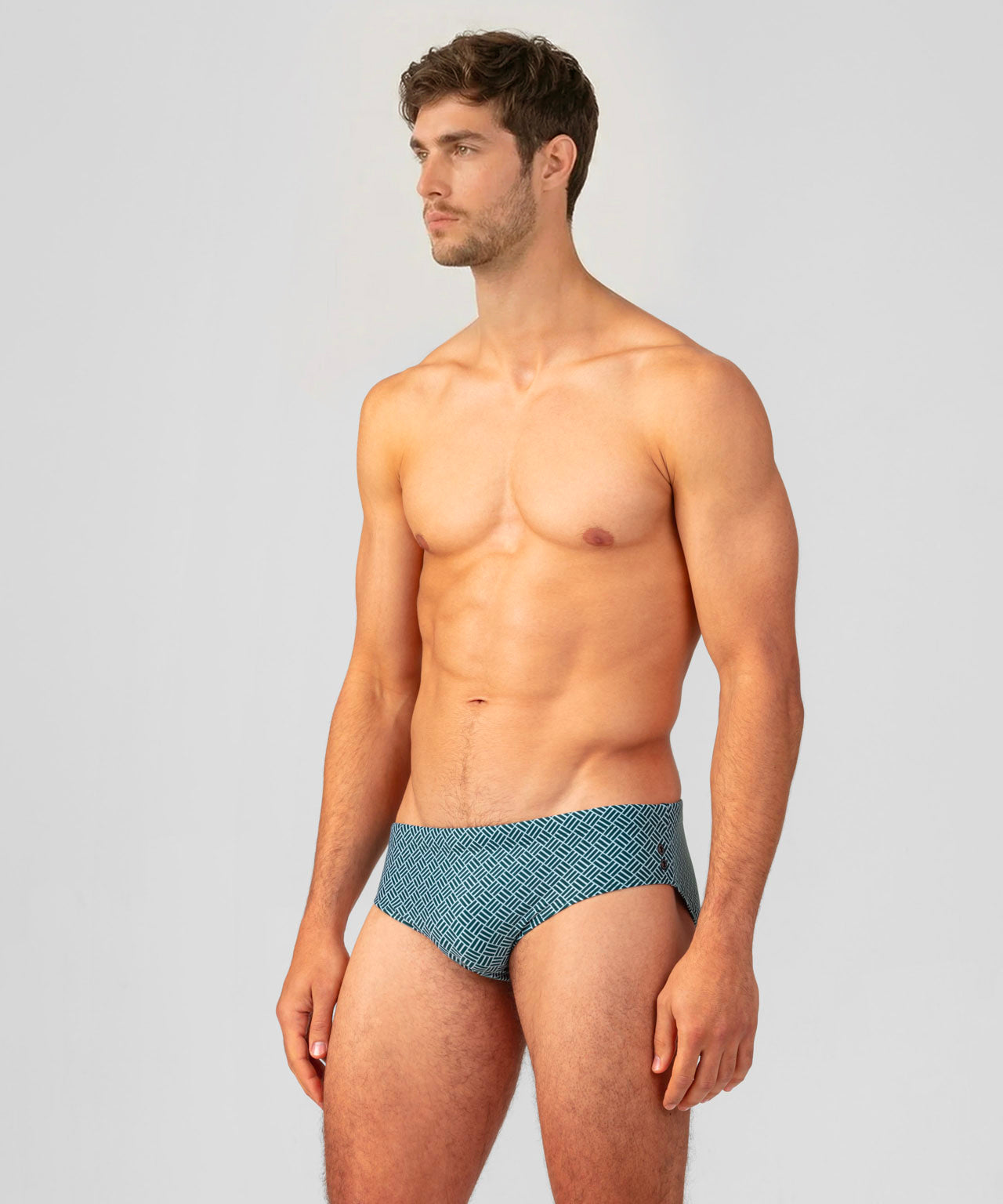 Badeshorts mit Grafikmuster: Pine Green