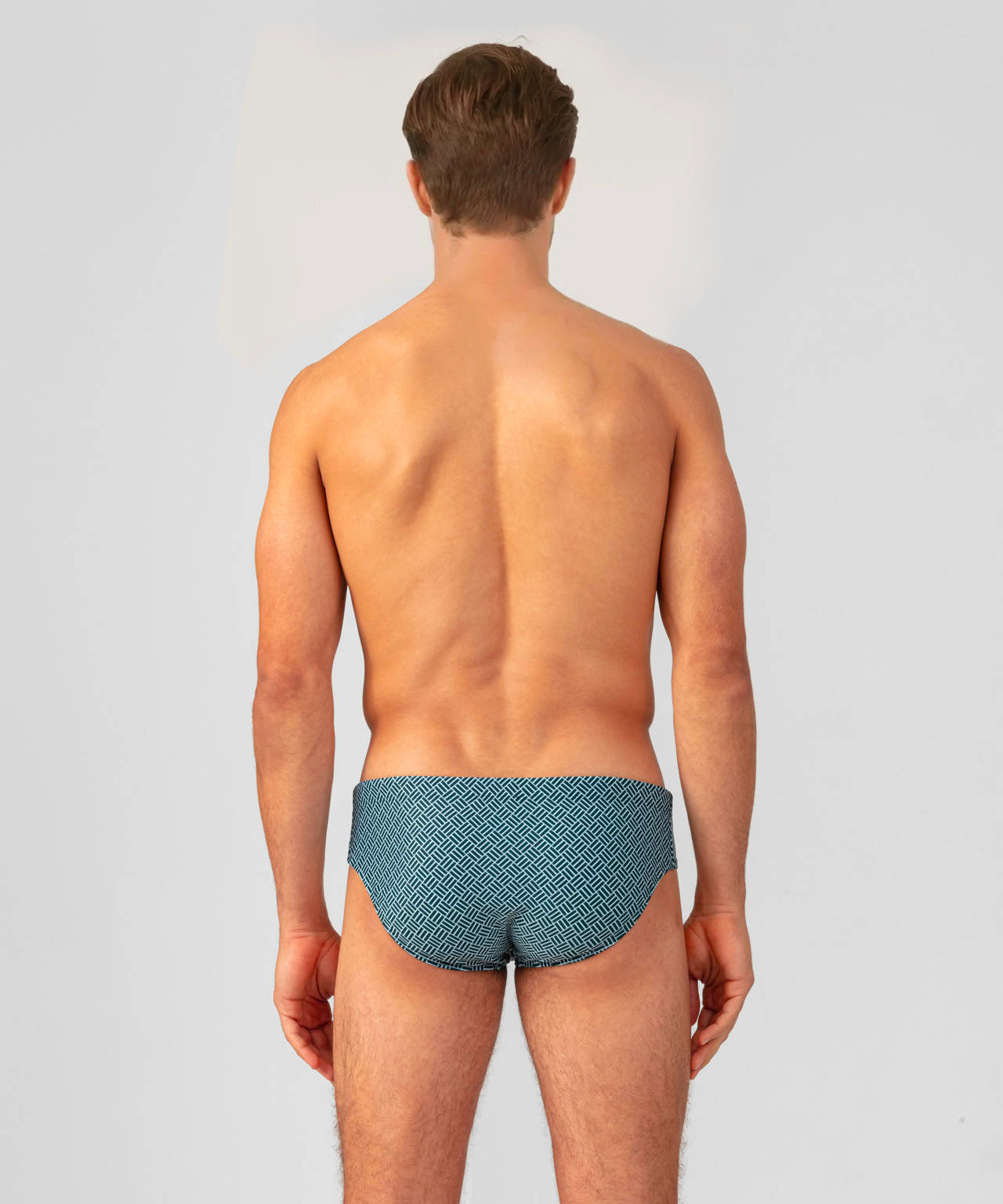 Badeshorts mit Grafikmuster: Pine Green