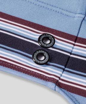 Swim Briefs w. Stripes: Faded Denim