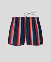 Short de bain à rayures: Bleu marine