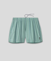 Short de bain à rayures nordiques: Vert d'eau