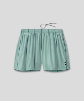 Short de bain à rayures nordiques: Vert d'eau