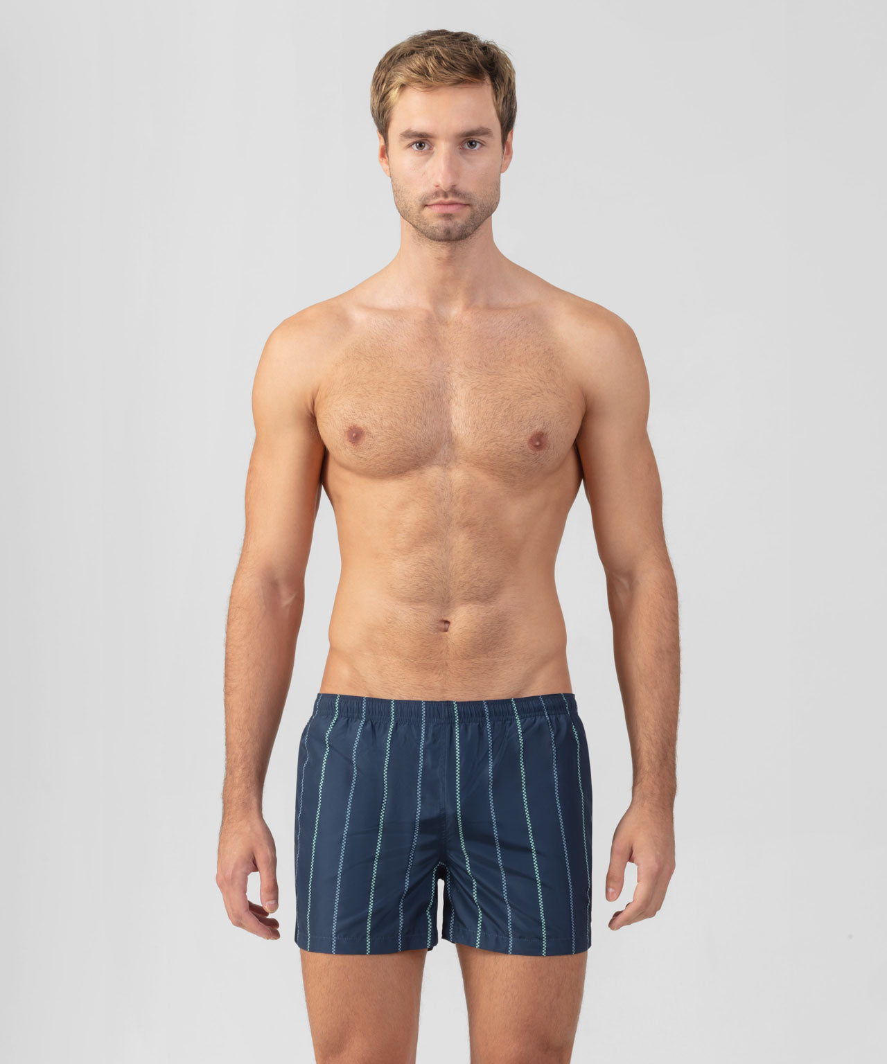 Short de bain rayé esprit marin : Marine