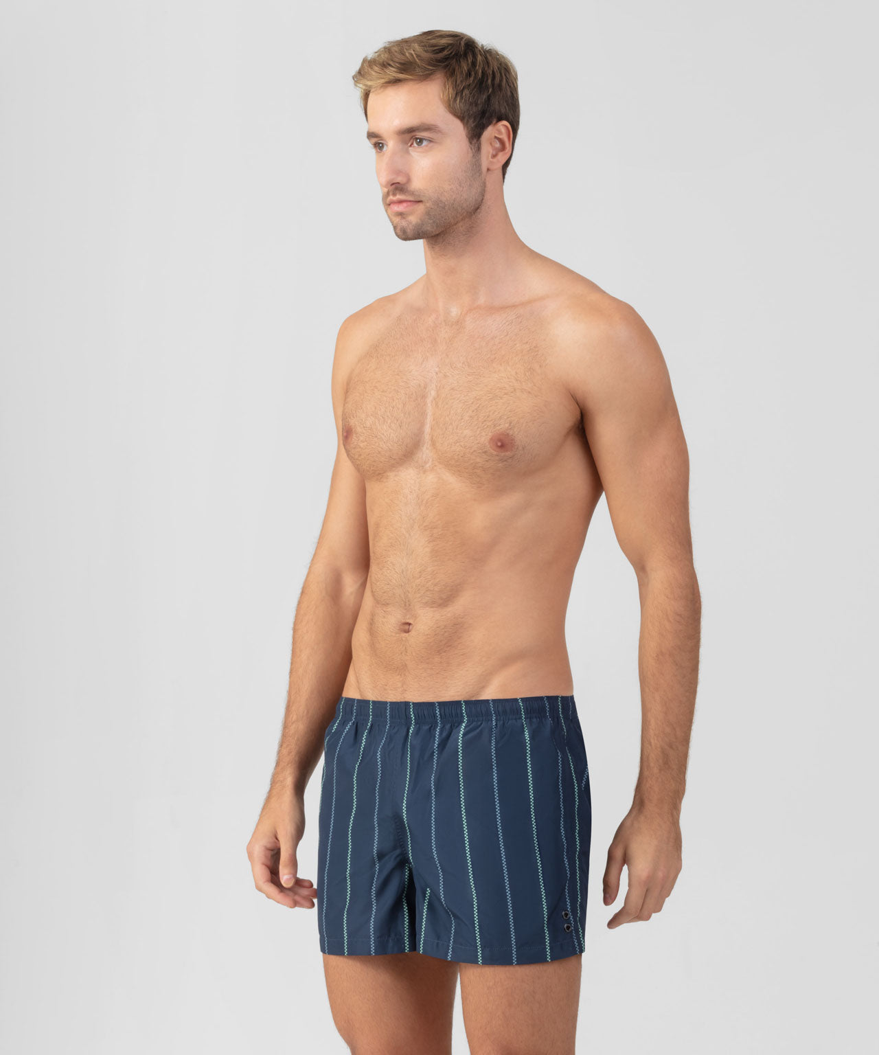 Short de bain rayé esprit marin : Marine