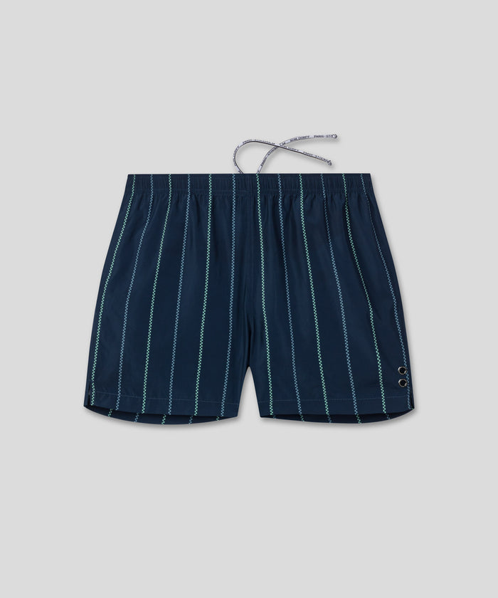 Short de bain rayé esprit marin : Marine