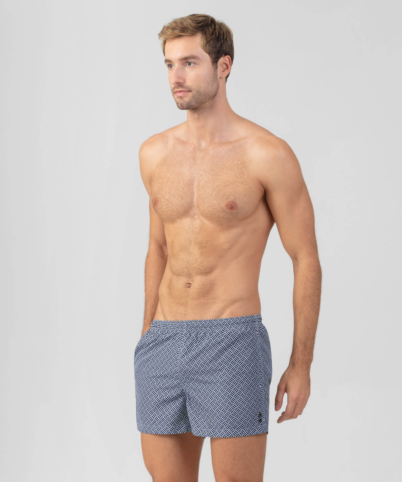 Short de bain avec motif : Marine