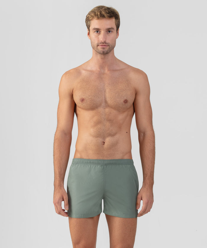 Short de bain à rayures latérales : Aigue-marine