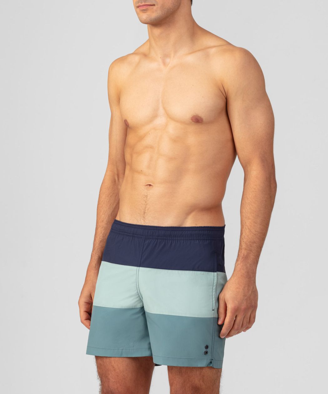 Panelled Board Shorts: Deep Ocean