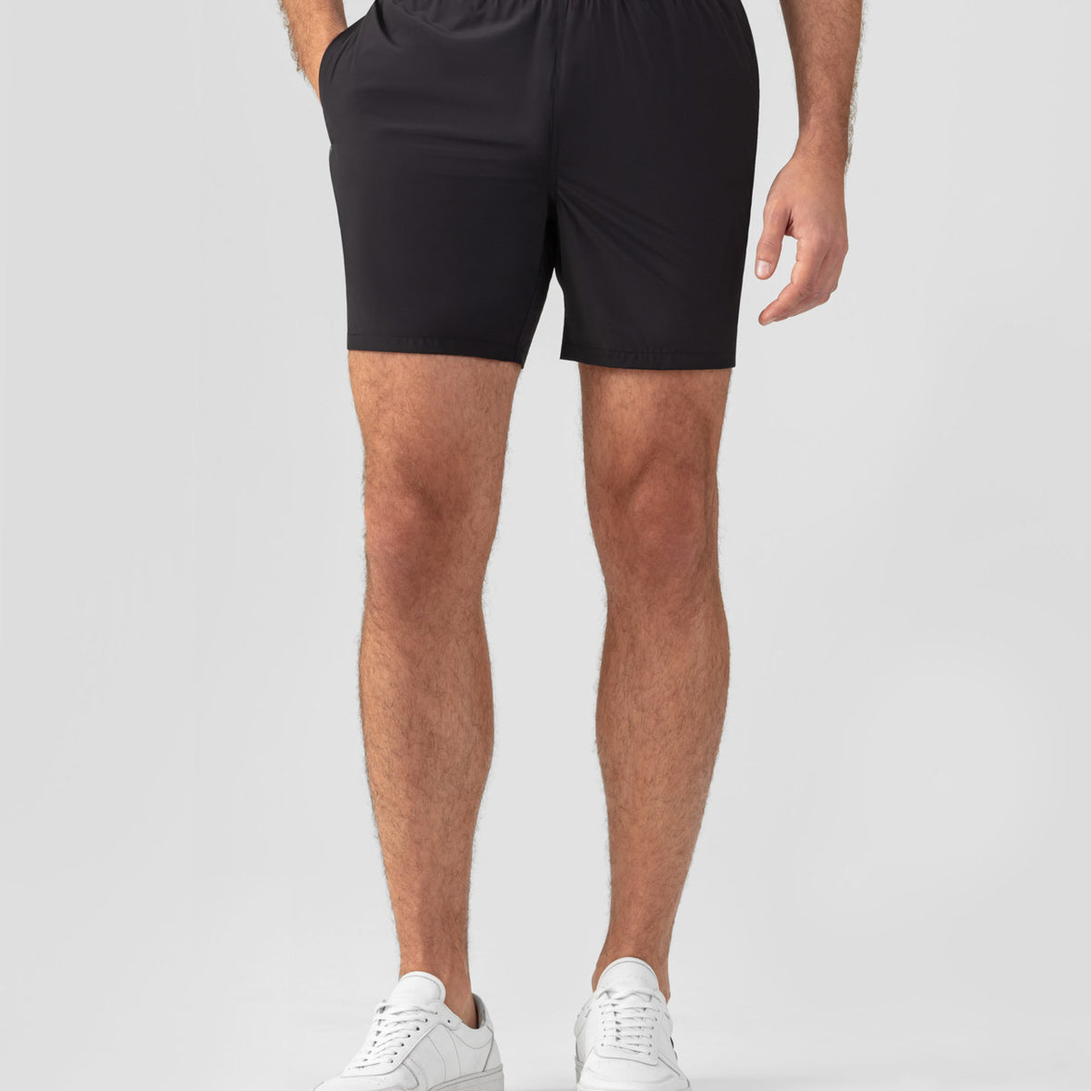 Gym Shorts w. Reflective Piping: Black | Ron Dorff