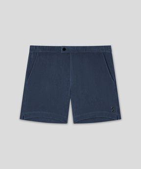 Cotton Terry Tennis Shorts: Deep Ocean