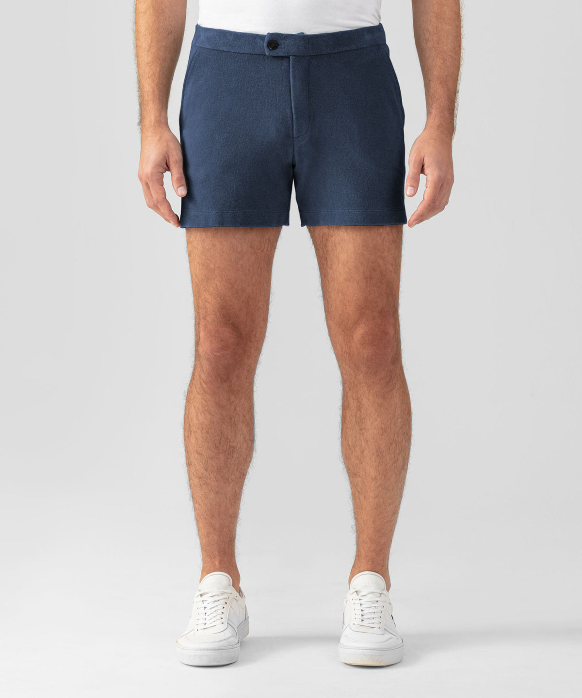 Cotton Terry Tennis Shorts: Deep Ocean