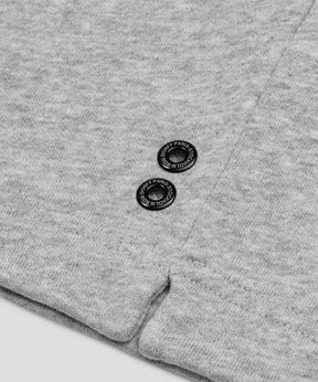 Organic Cotton Sleeveless Sweatshirt "DISCIPLINE": Grey Melange