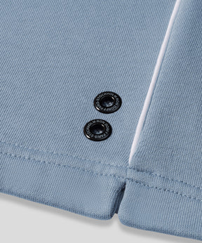Organic Cotton Sleeveless Sweatshirt: Faded Denim