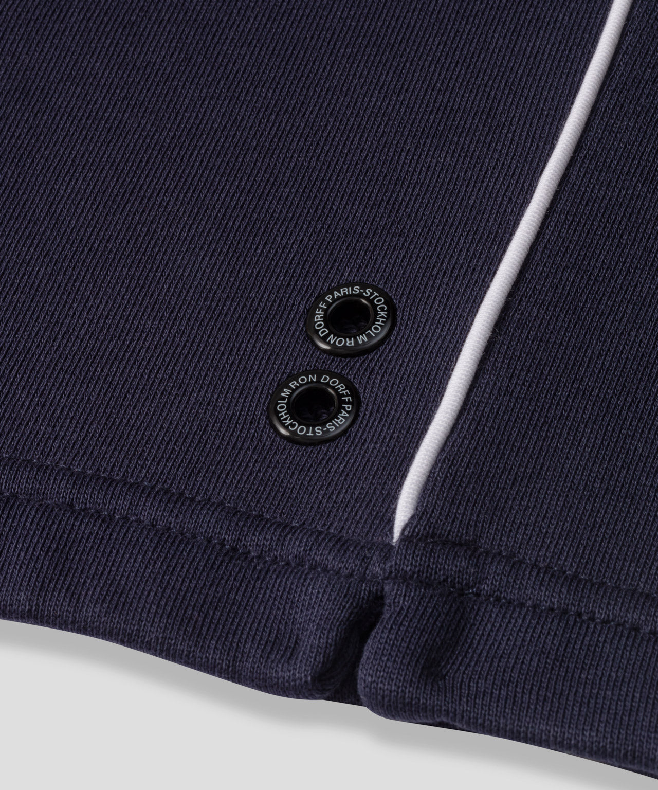 Sweatshirt sans manches en coton organique: Bleu marine