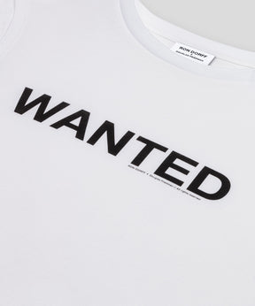 Organic Cotton Sleeveless T-Shirt "WANTED": White