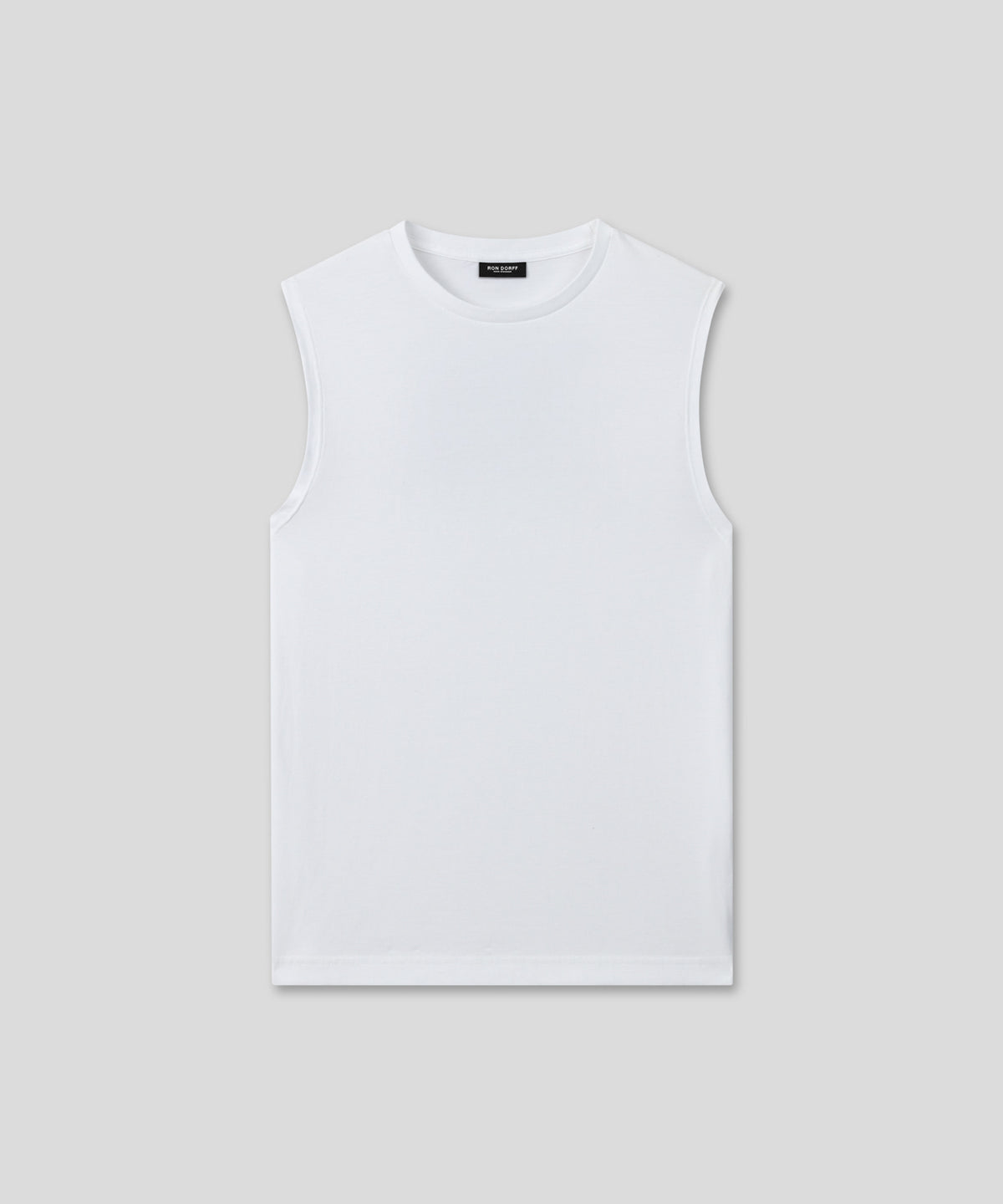 Organic Cotton Sleeveless T-Shirt "74": White