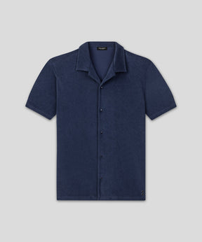 Cotton Terry Shirt: Deep Ocean