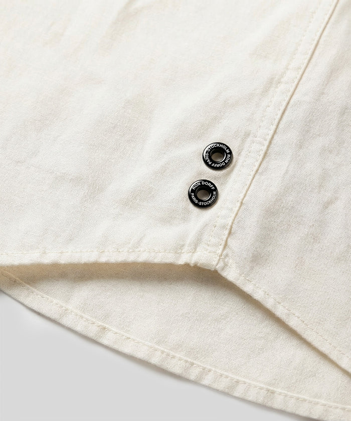 Chemise en coton et lin: Écru