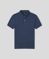 Cotton Mesh RD Polo: Deep Ocean