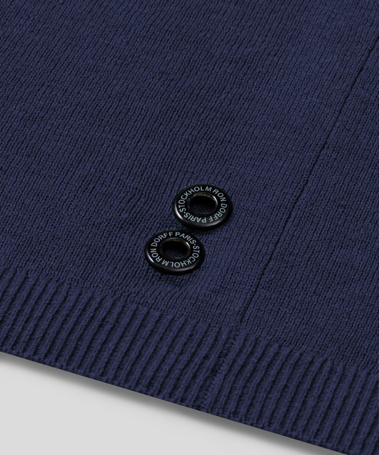 Cotton-Linen Polo: Deep Ocean