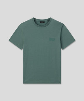 Organic Cotton T-Shirt "DISCIPLINE": Silver Pine