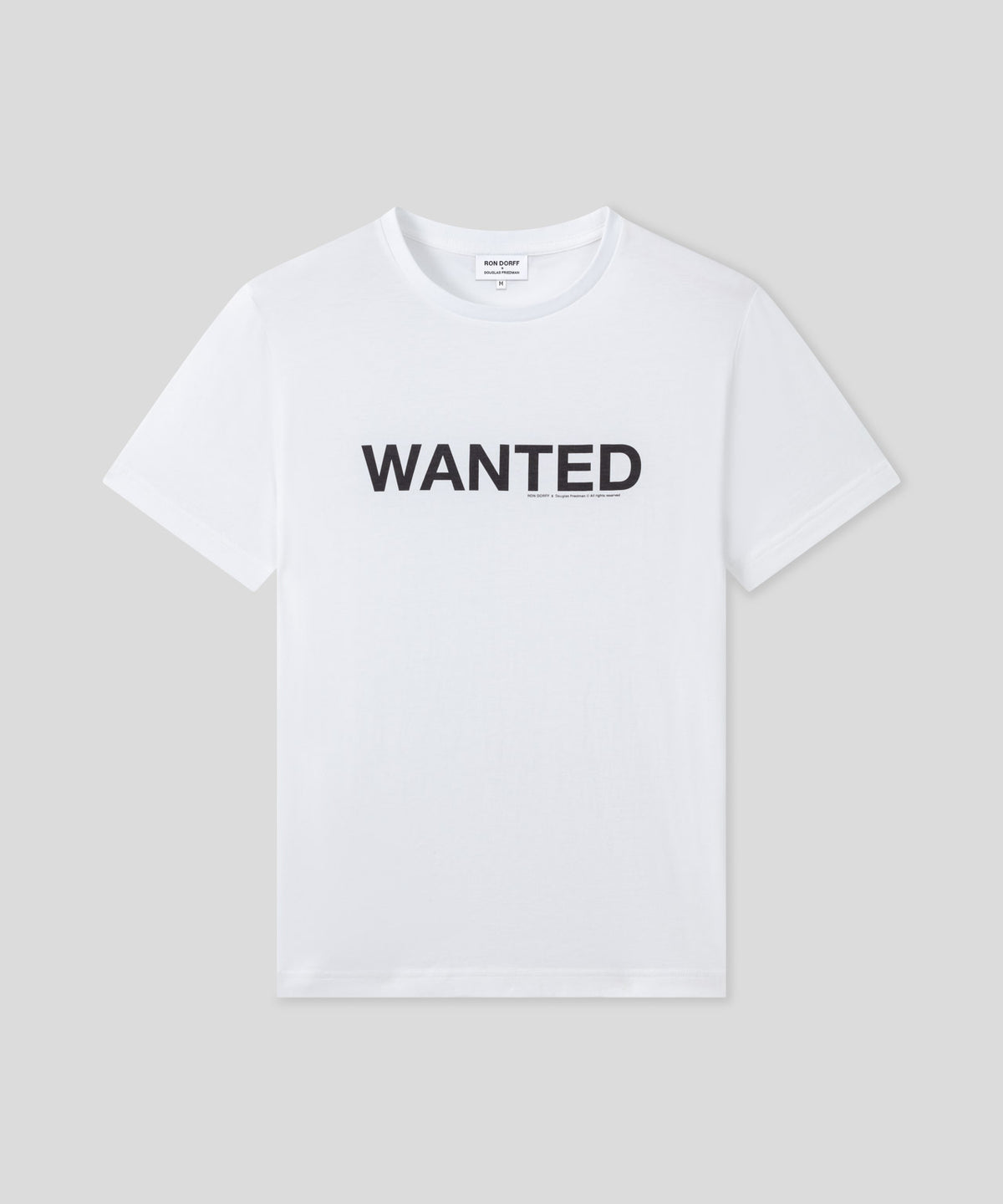 Organic Cotton T-Shirt "WANTED": White