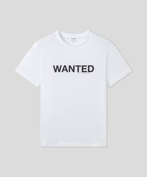Organic Cotton T-Shirt "WANTED": White