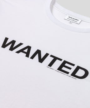 Organic Cotton T-Shirt "WANTED": White