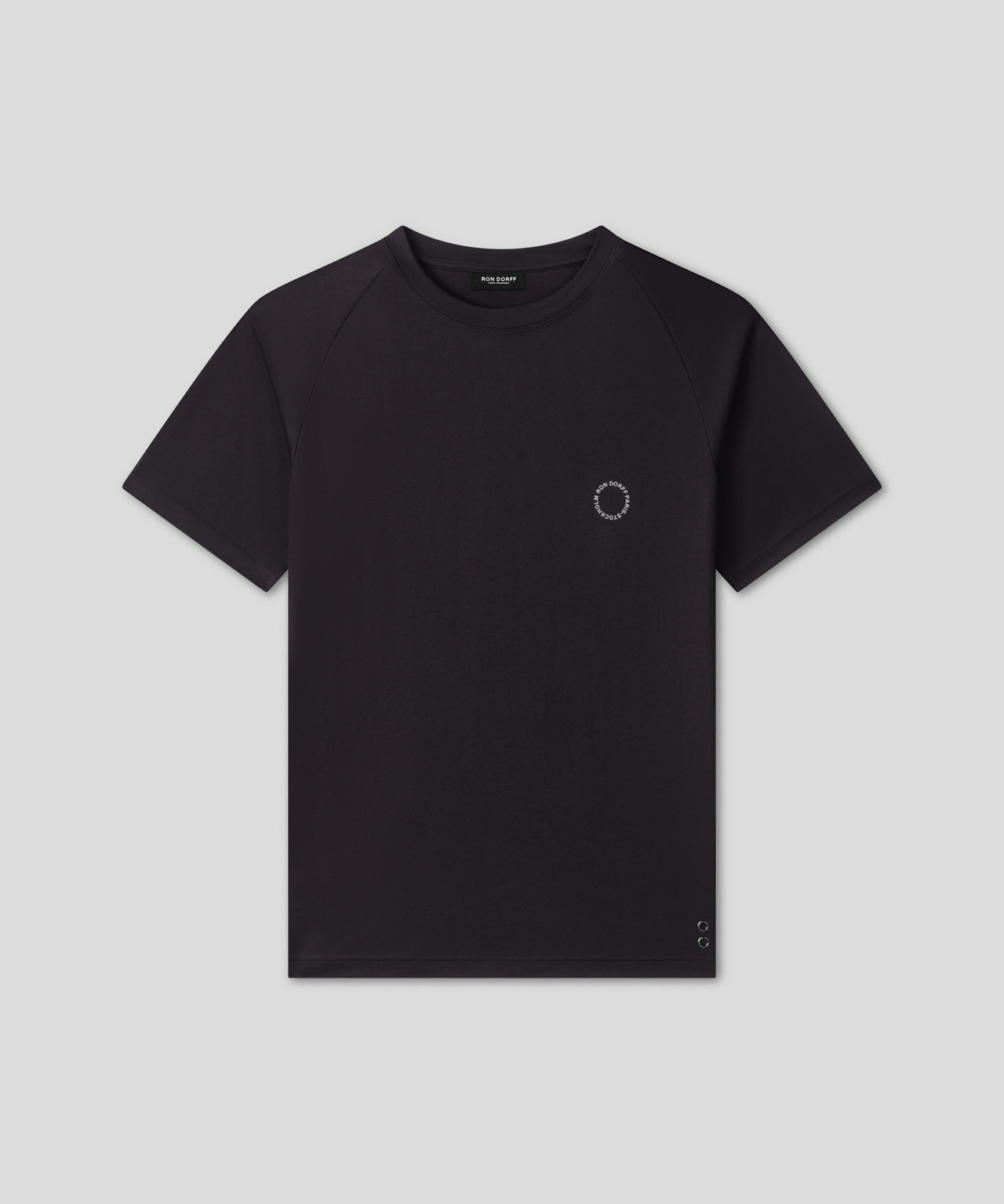 T-shirt de sport avec passepoil réfléchissant: Noir