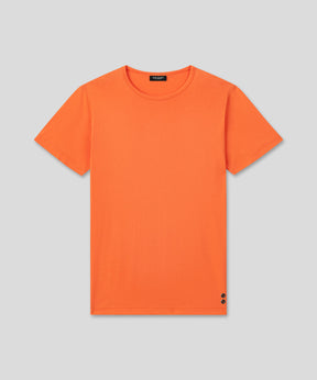 Crew Neck T-Shirt Eyelet Edition: Sunset Orange