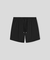 Cotton Modal Home Shorts: Black