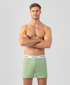 Short de pyjama RON DORFF: Vert clair cactus