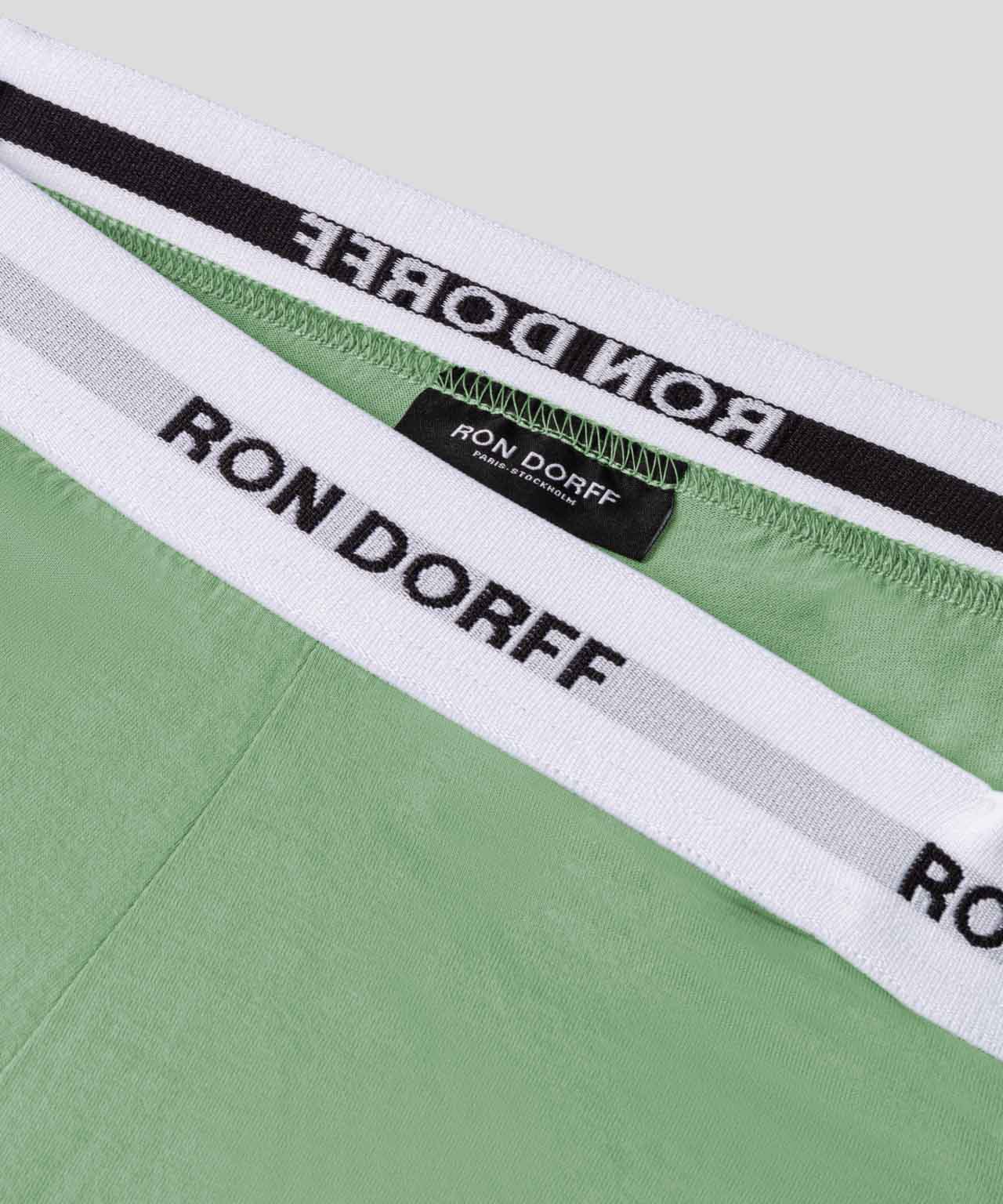 Short de pyjama RON DORFF: Vert clair cactus