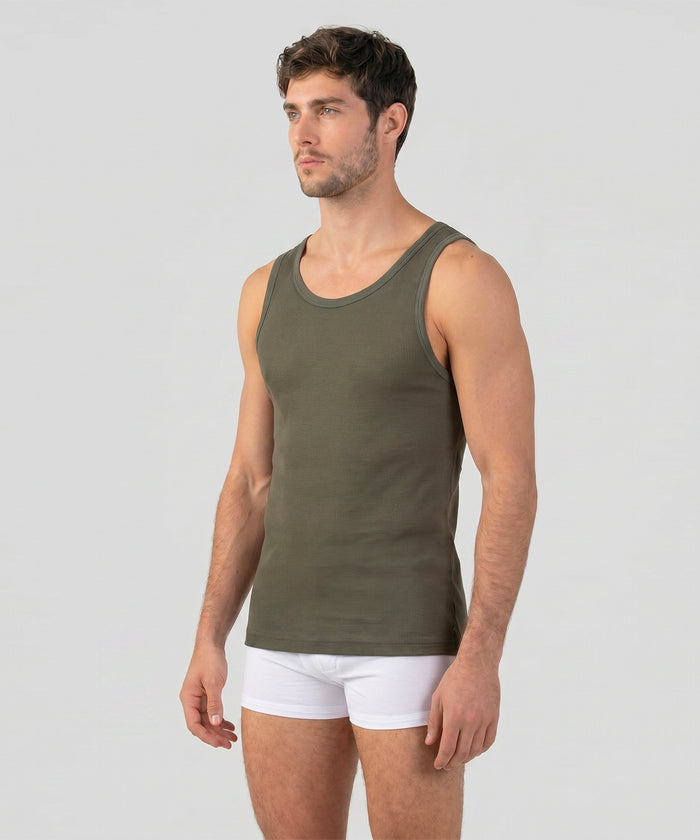 Débardeur en mesh: Vert militaire