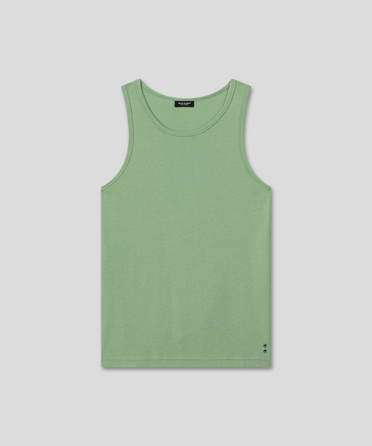 Ribbed Tank Top: Light Cactus