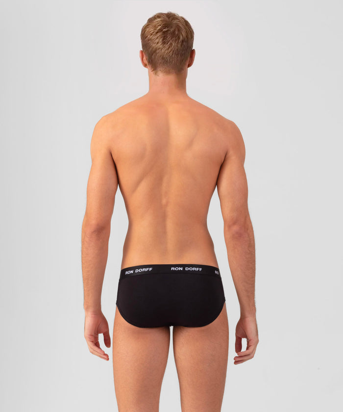 RON DORFF Y-Front Briefs "Black Edition": Black