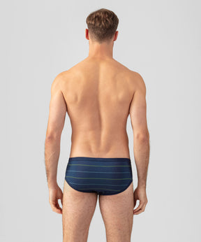 Y-Front Briefs w. Fisherman Stripes: Deep Ocean