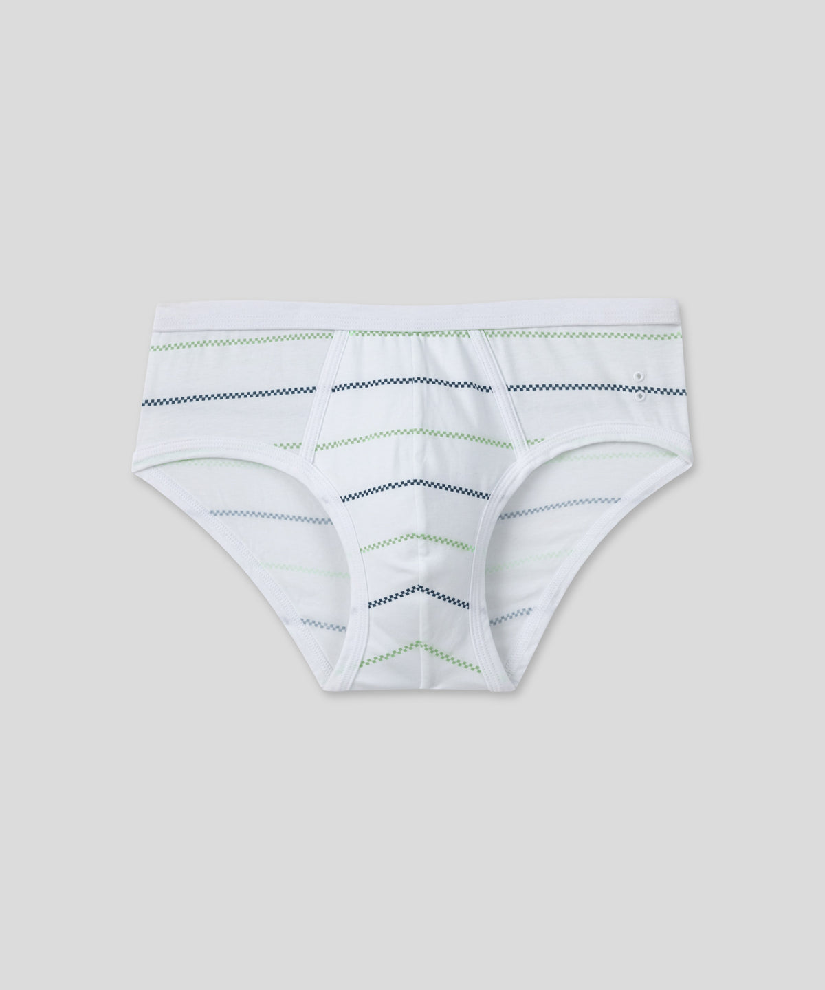 Y-Front Briefs w. Fisherman Stripes: White