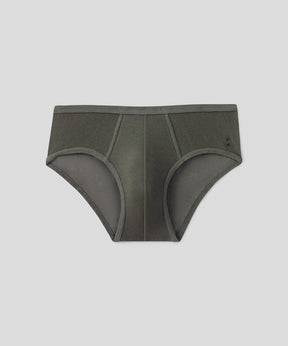 Slip Y-front en filet de coton: Vert militaire