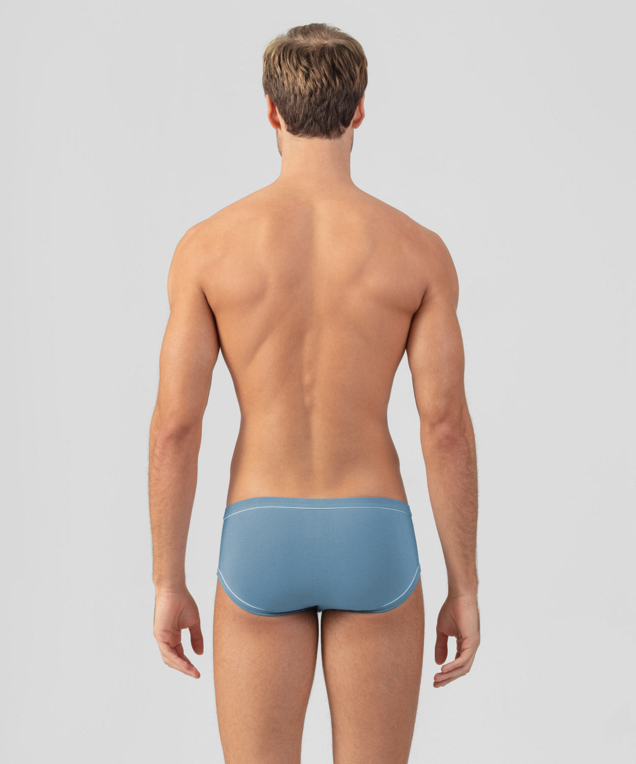 Slip Y-Front avec passepoil: Bleu atlantique