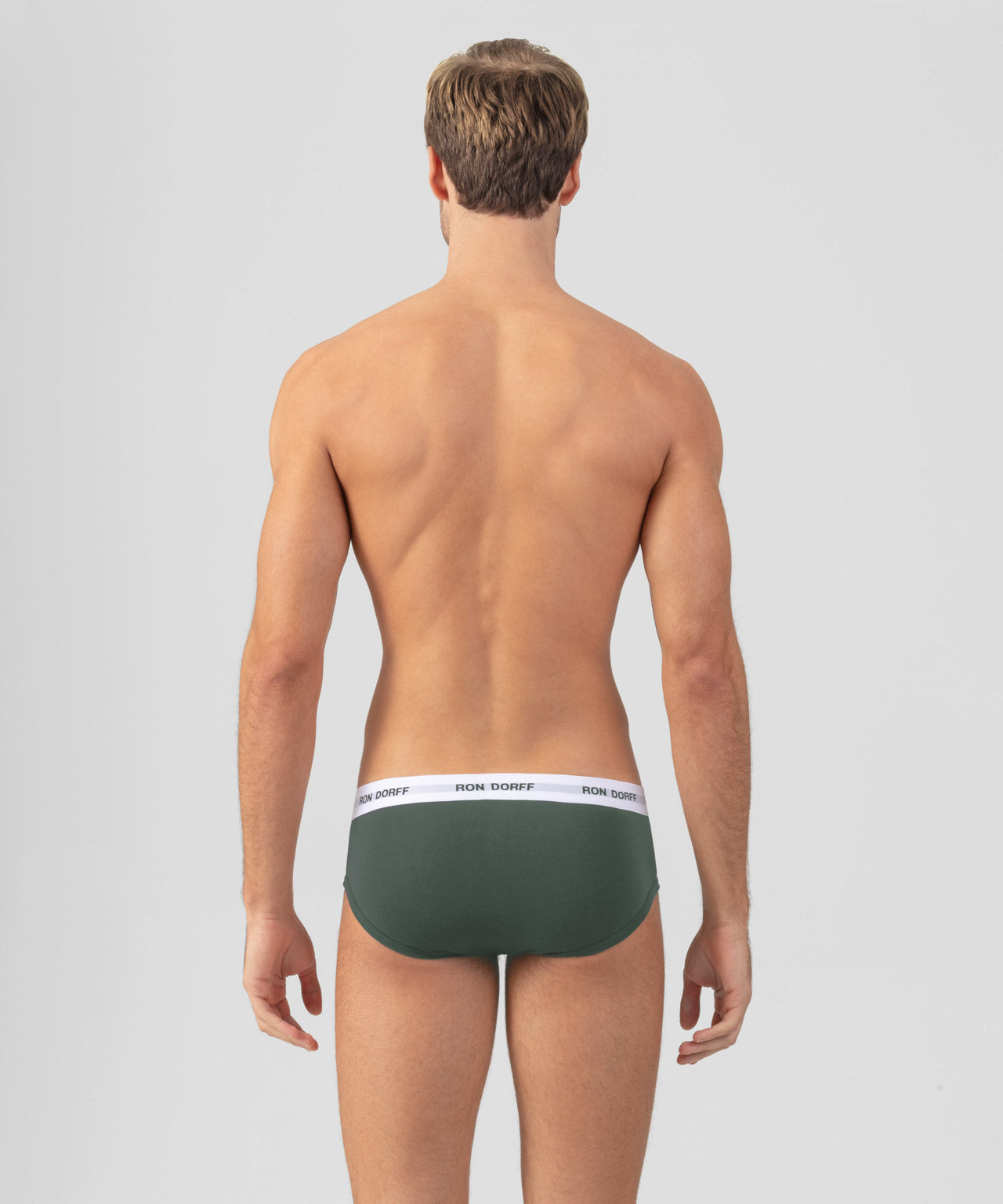 RON DORFF Y-Front Briefs: Green Shadow