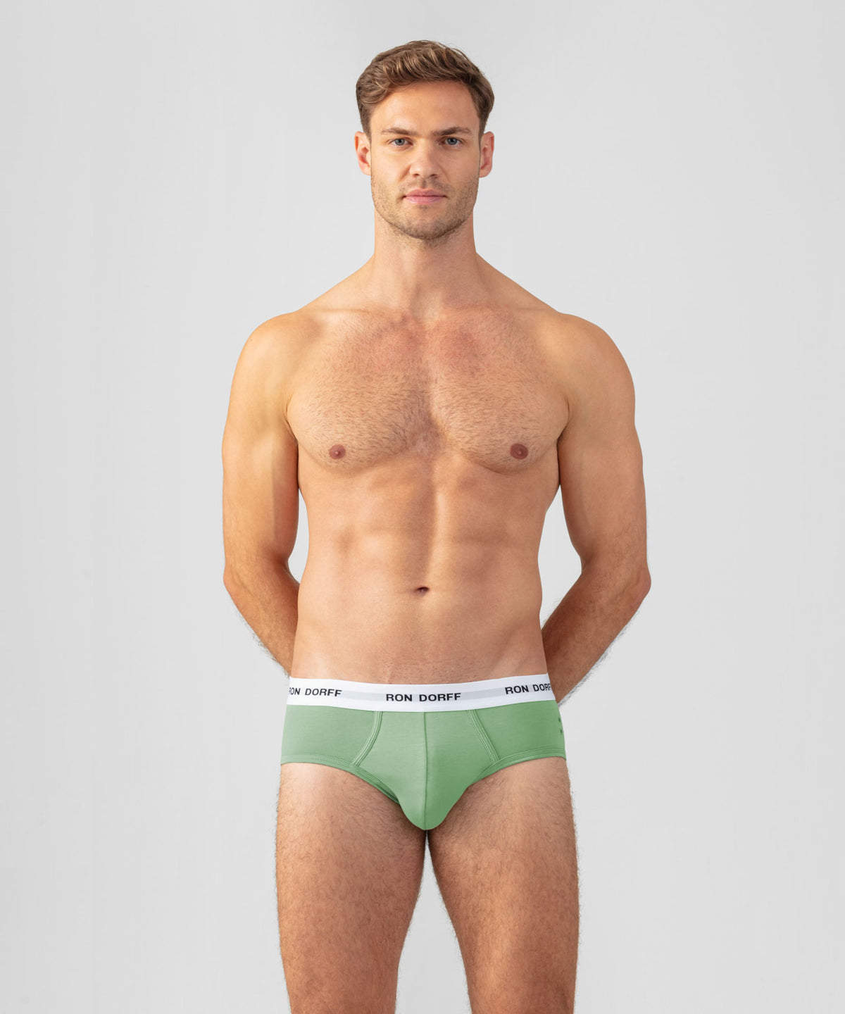 Slip Y-Front RON DORFF: Vert clair cactus