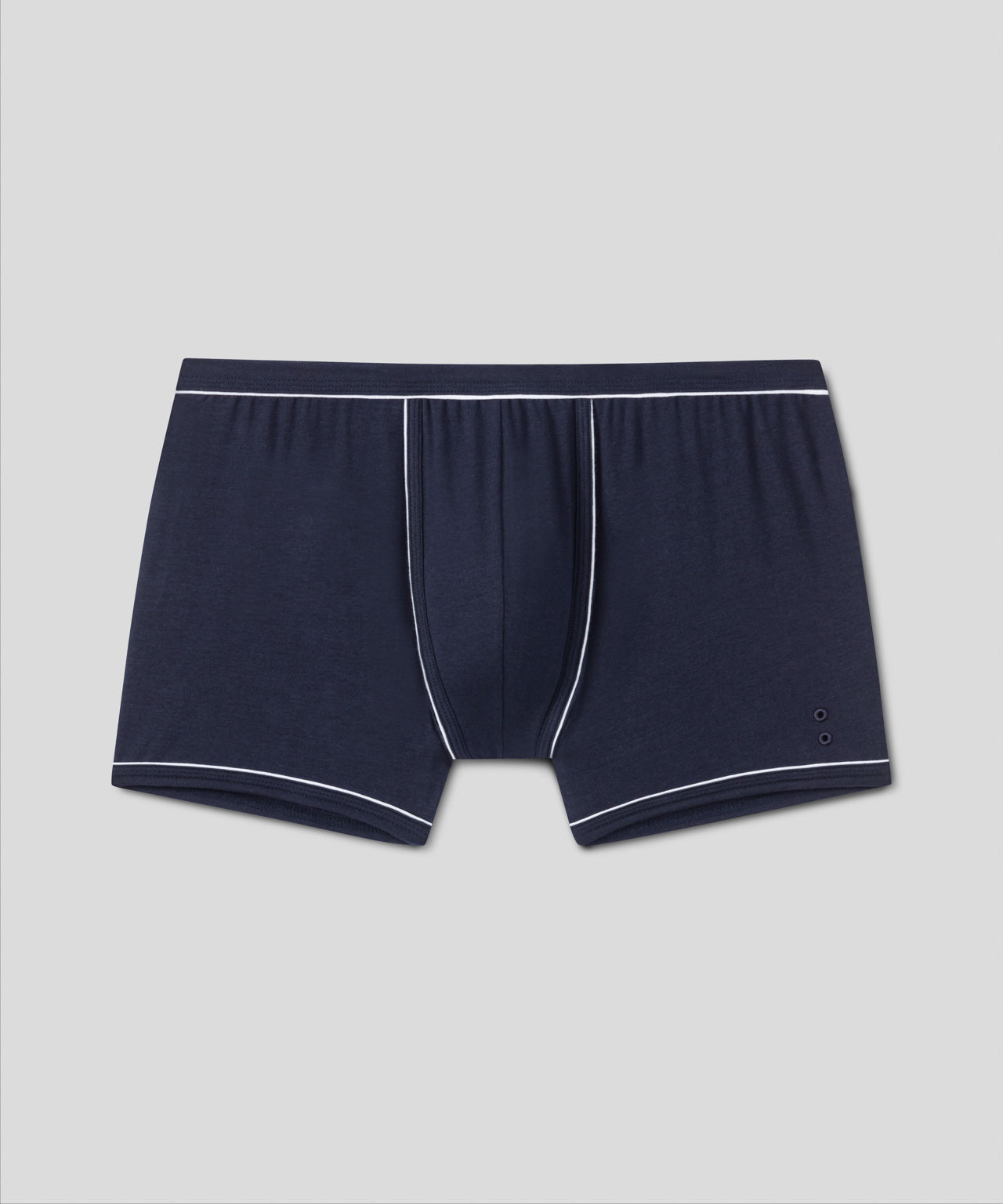 Boxershorts m. Paspelierung: Marine