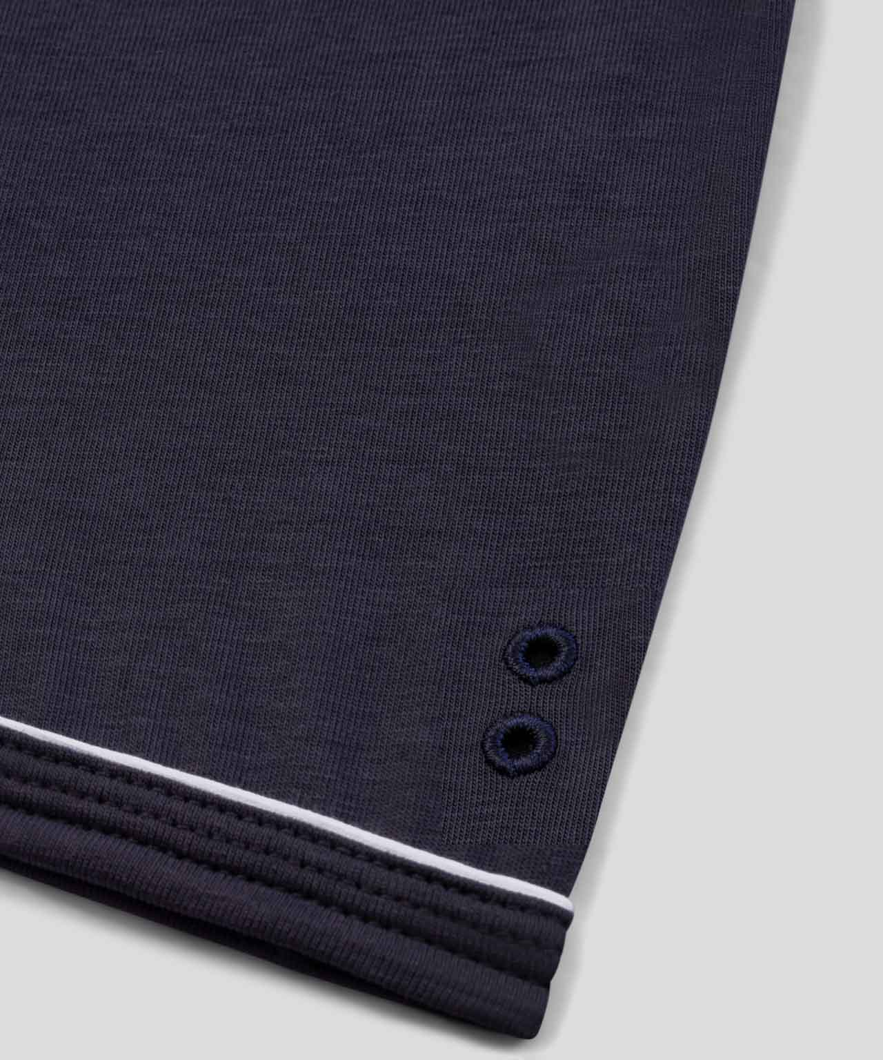 Boxershorts m. Paspelierung: Marine