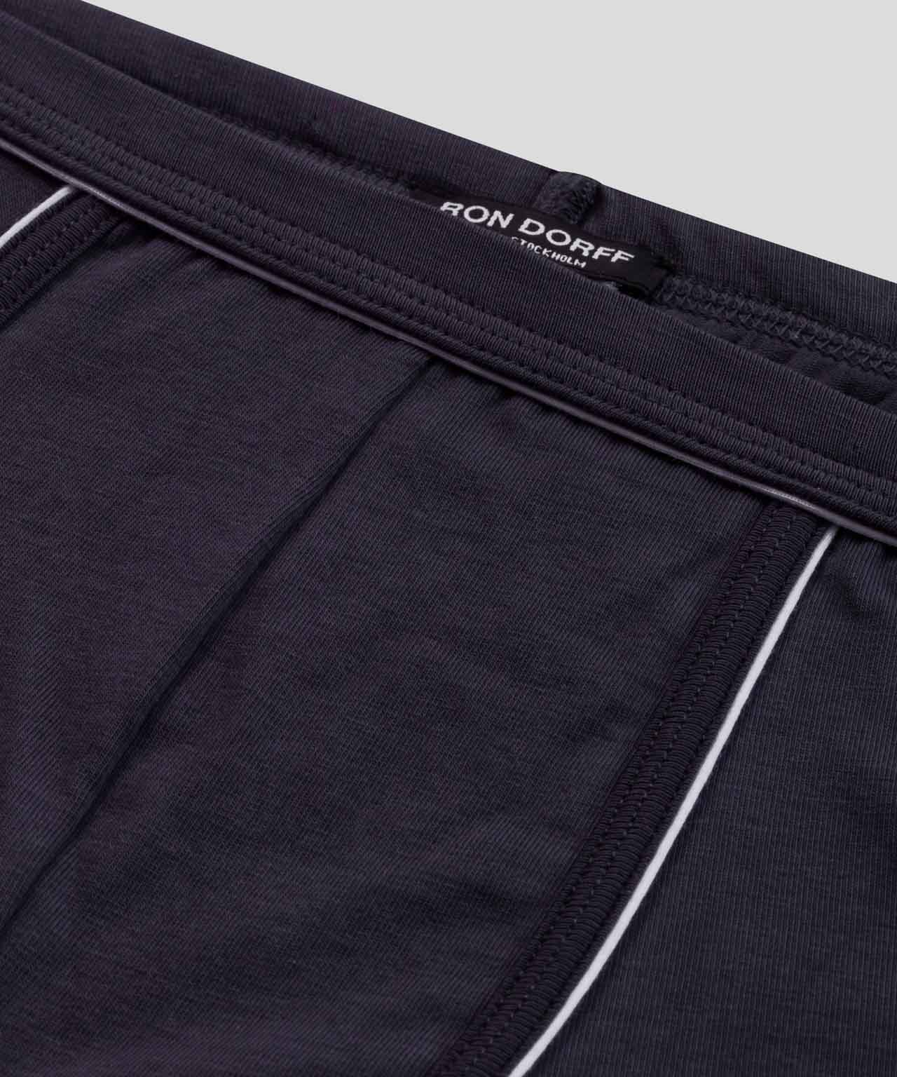 Boxershorts m. Paspelierung: Marine