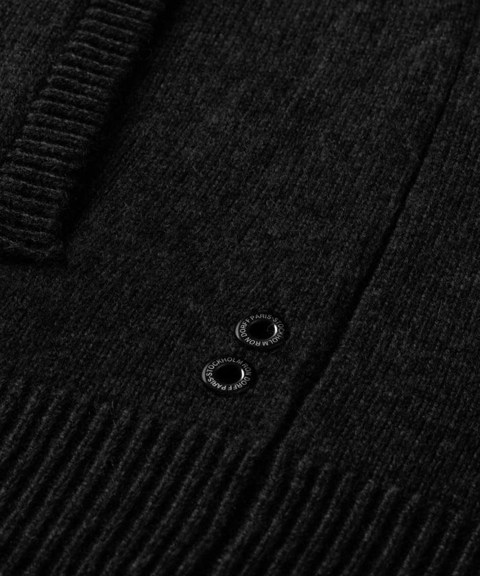 Veste de tennis en cachemire: Noir