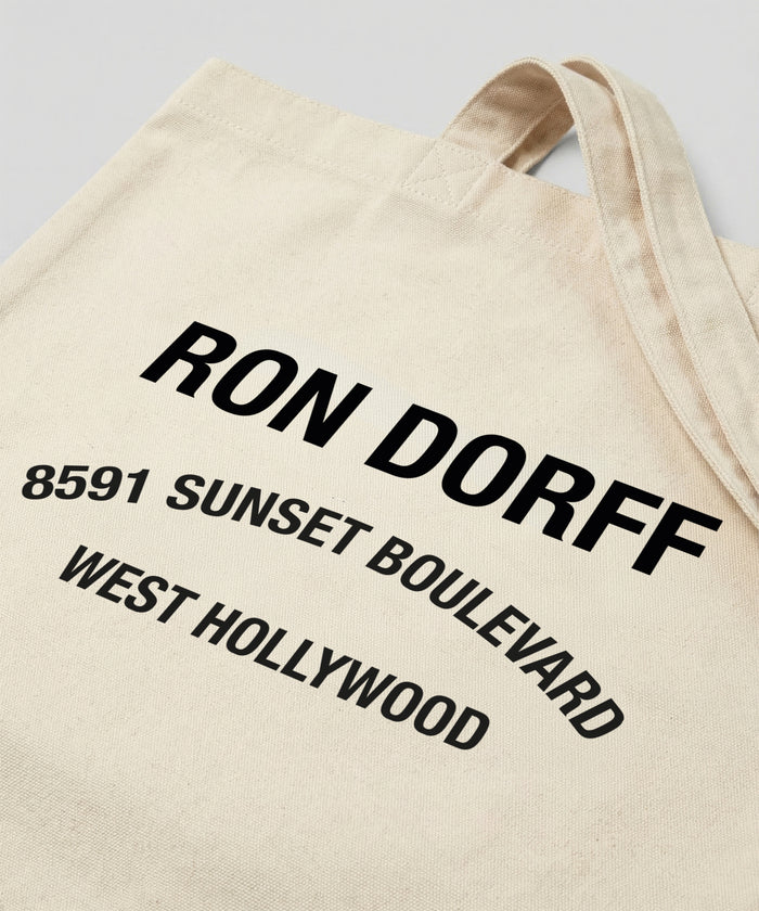 Tote Bag "SUNSET": Blanc rétro